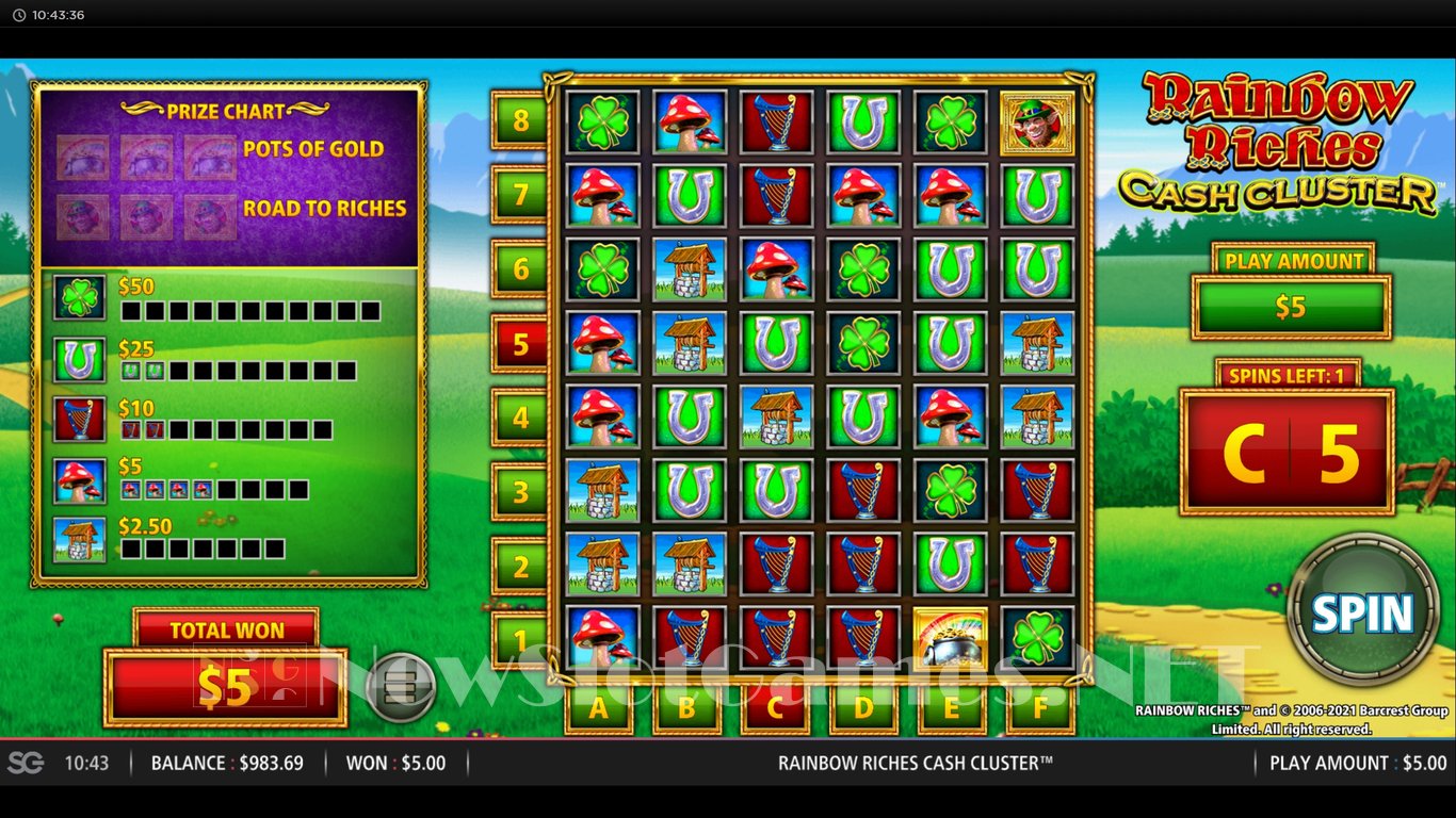 Rainbow Riches: Cash Cluster Slot Slot Image in Demo - pic. 10