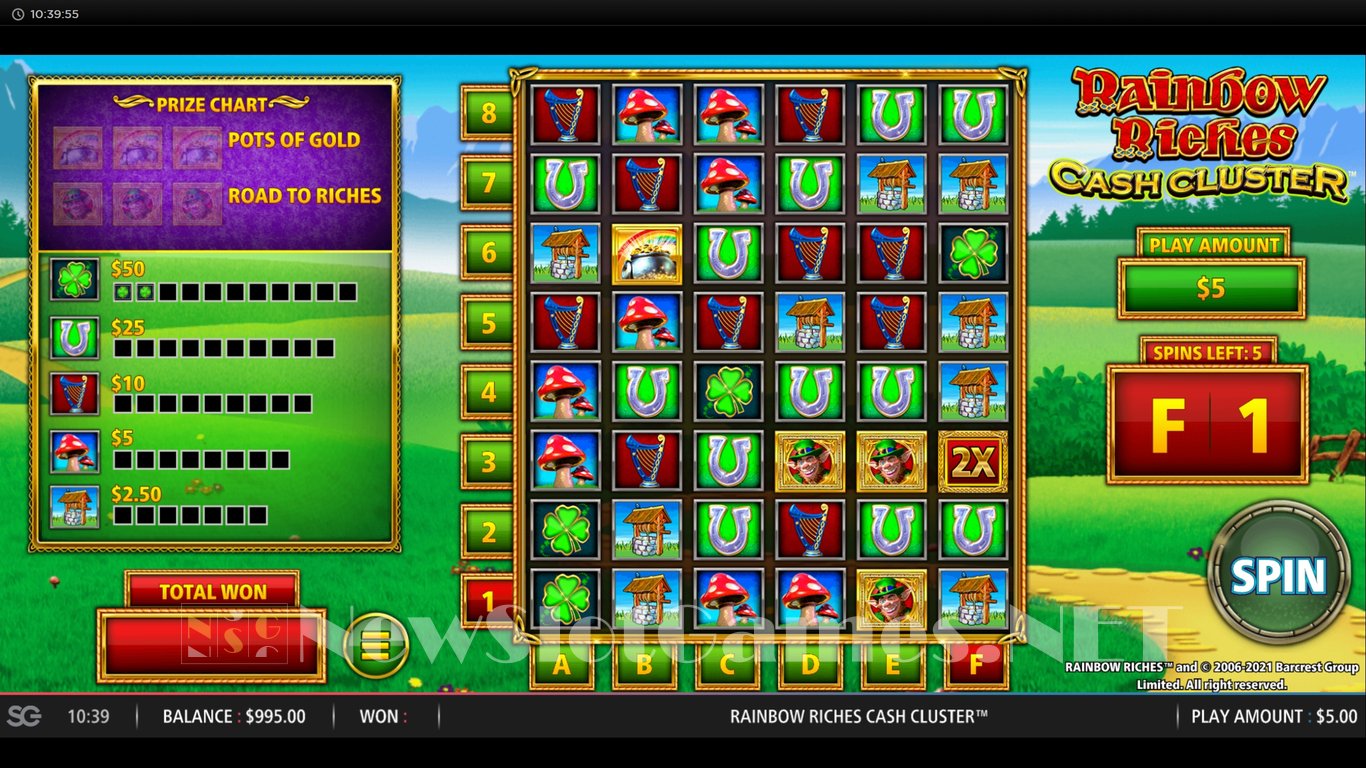 Rainbow Riches: Cash Cluster Slot Slot Image in Demo - pic. 2