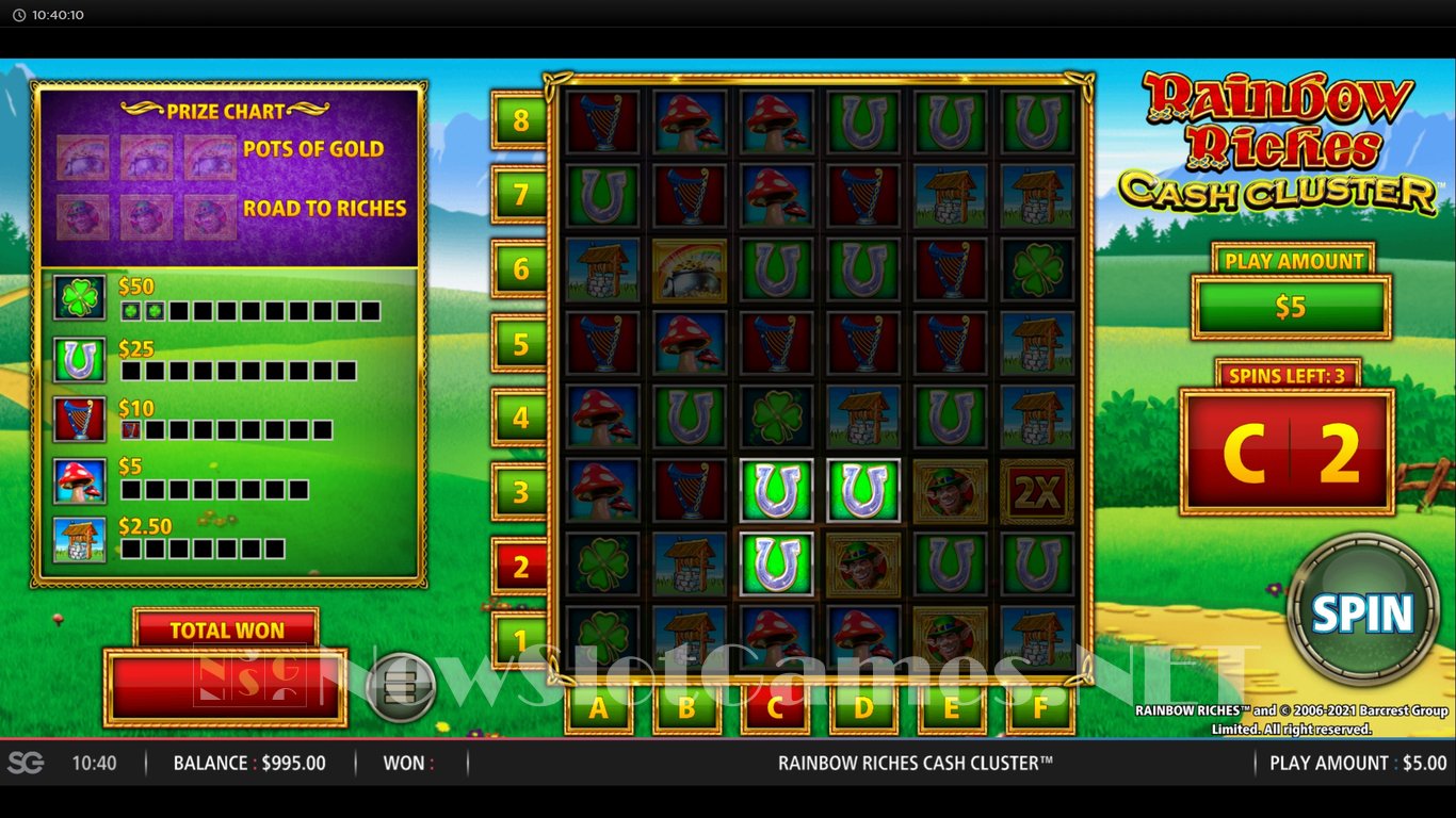 Rainbow Riches: Cash Cluster Slot Slot Image in Demo - pic. 4