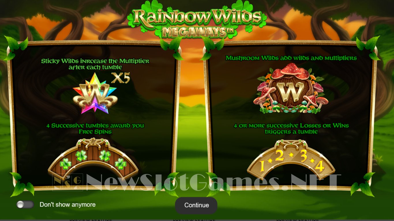 Rainbow Wilds Megaways Slot Demo Image