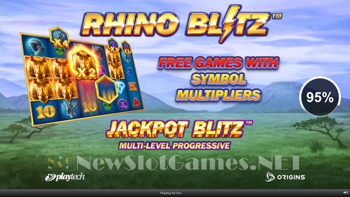 Rhino Blitz Slot Demo Image