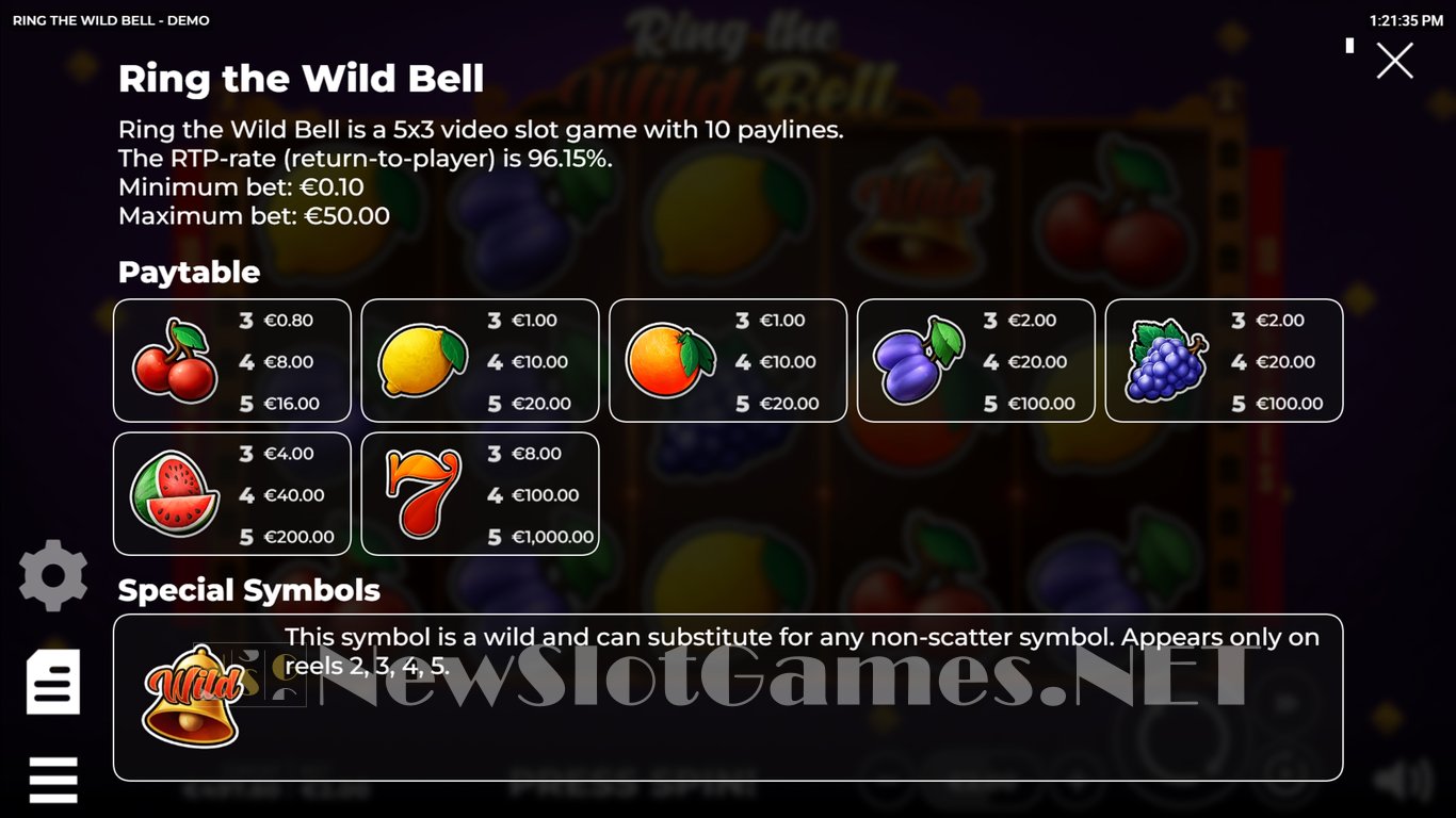 Ring the Wild Bell Slot Slot Image in Demo - pic. 3