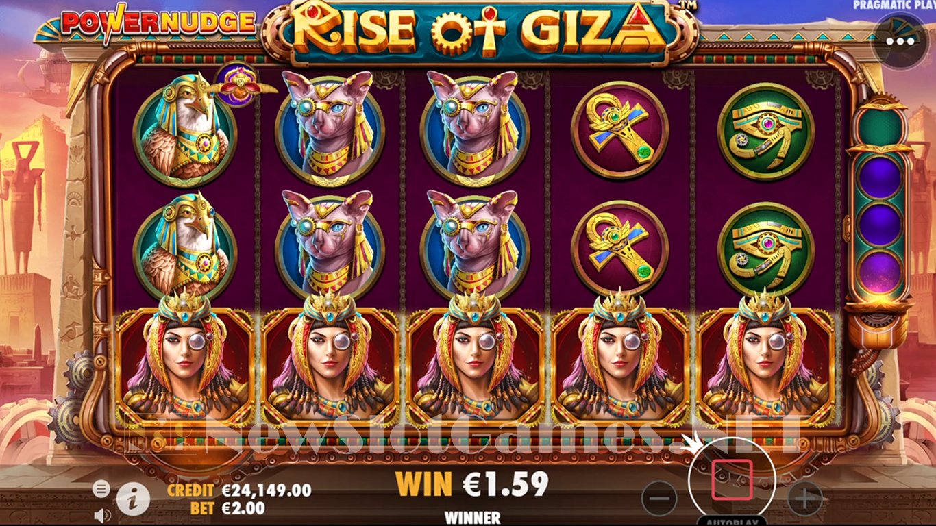 Rise of Giza PowerNudge Slot Demo Image