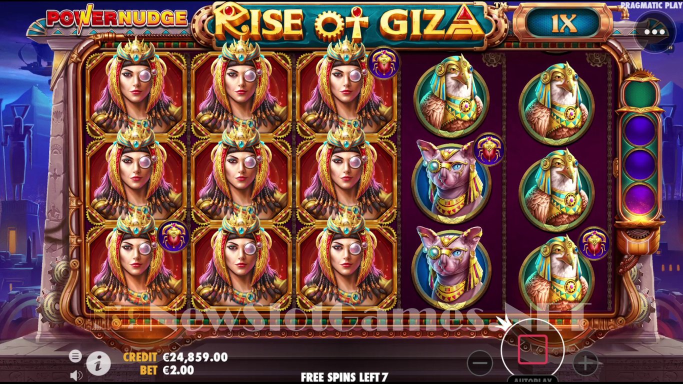 Rise of Giza PowerNudge Slot Slot Image in Demo - pic. 2