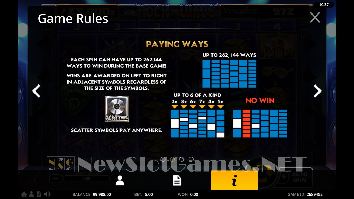 Rock n Ways XtraWays Slot Slot Image in Demo - pic. 7