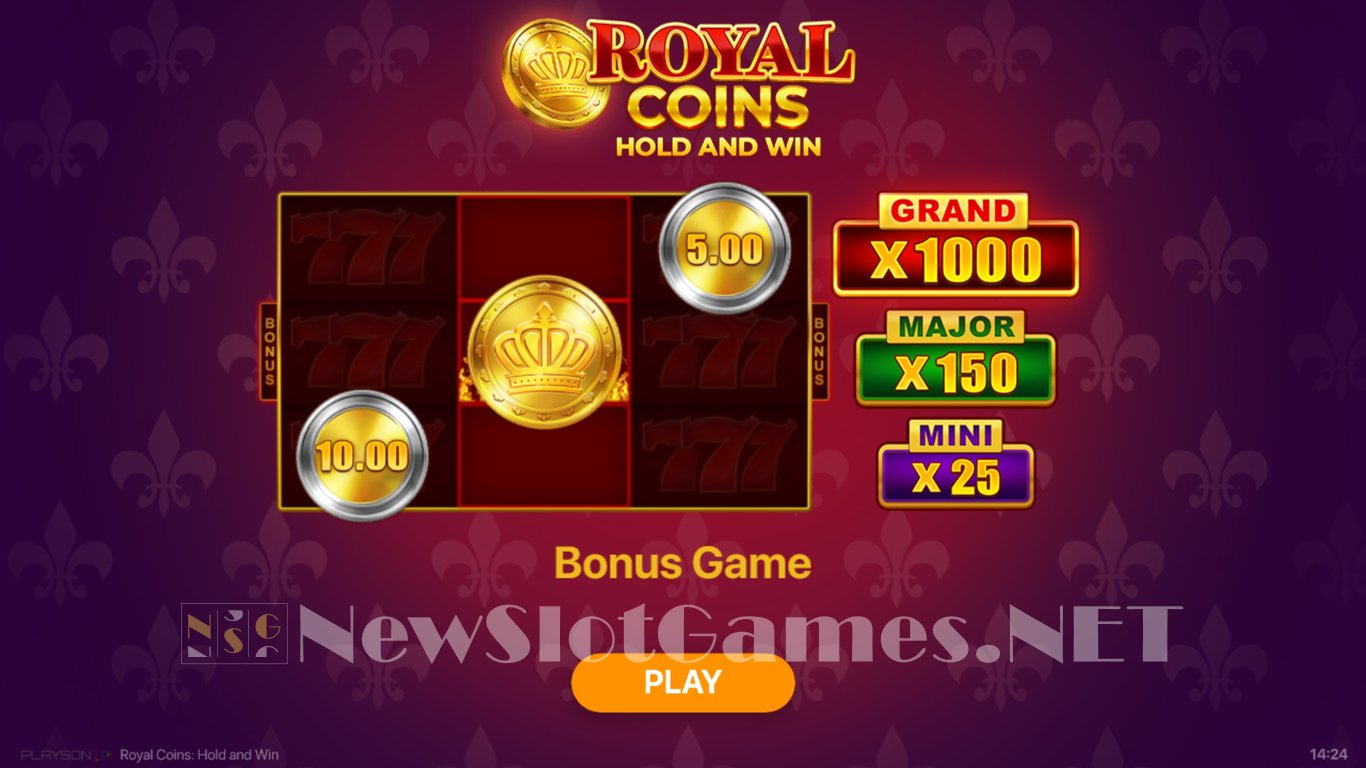 Royal Coins Hold and Win Slot Demo Image