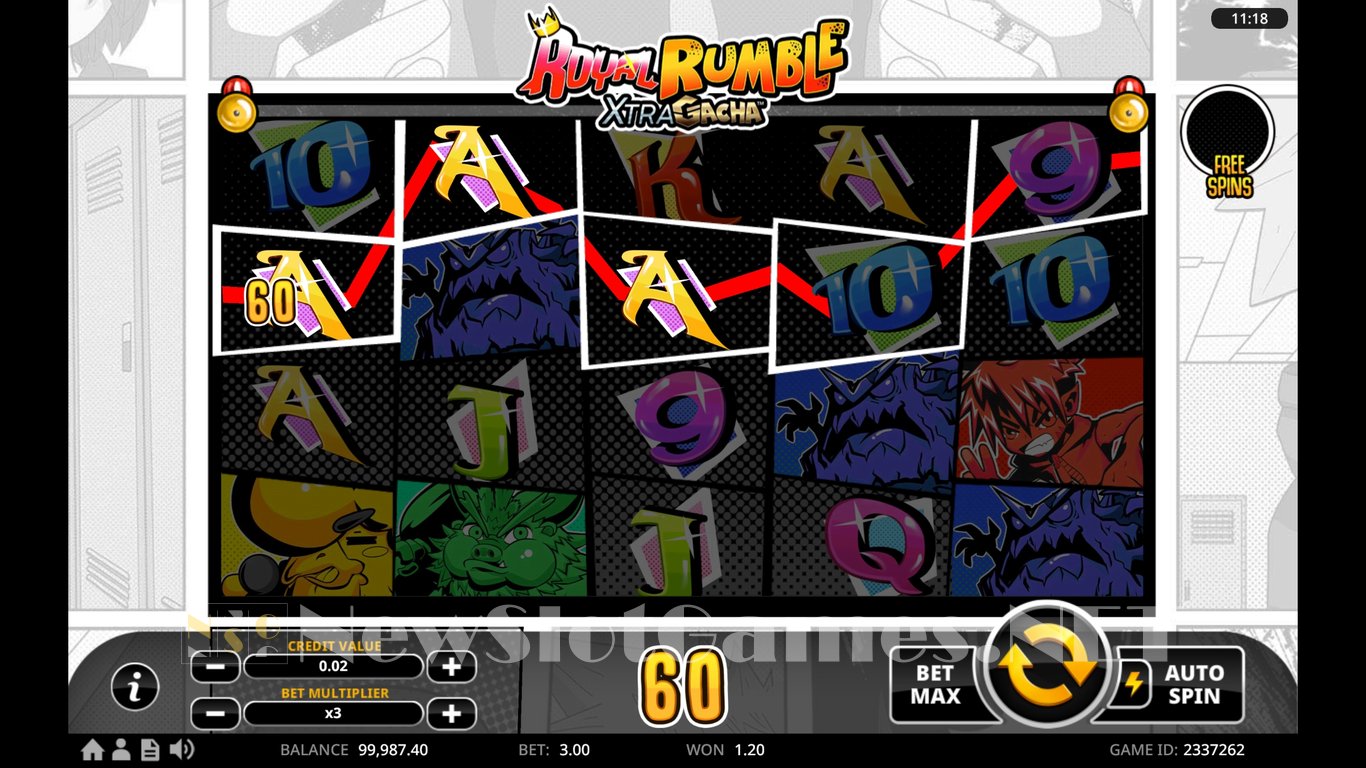 Royal Rumble XtraGacha™ Slot Slot Image in Demo - pic. 12