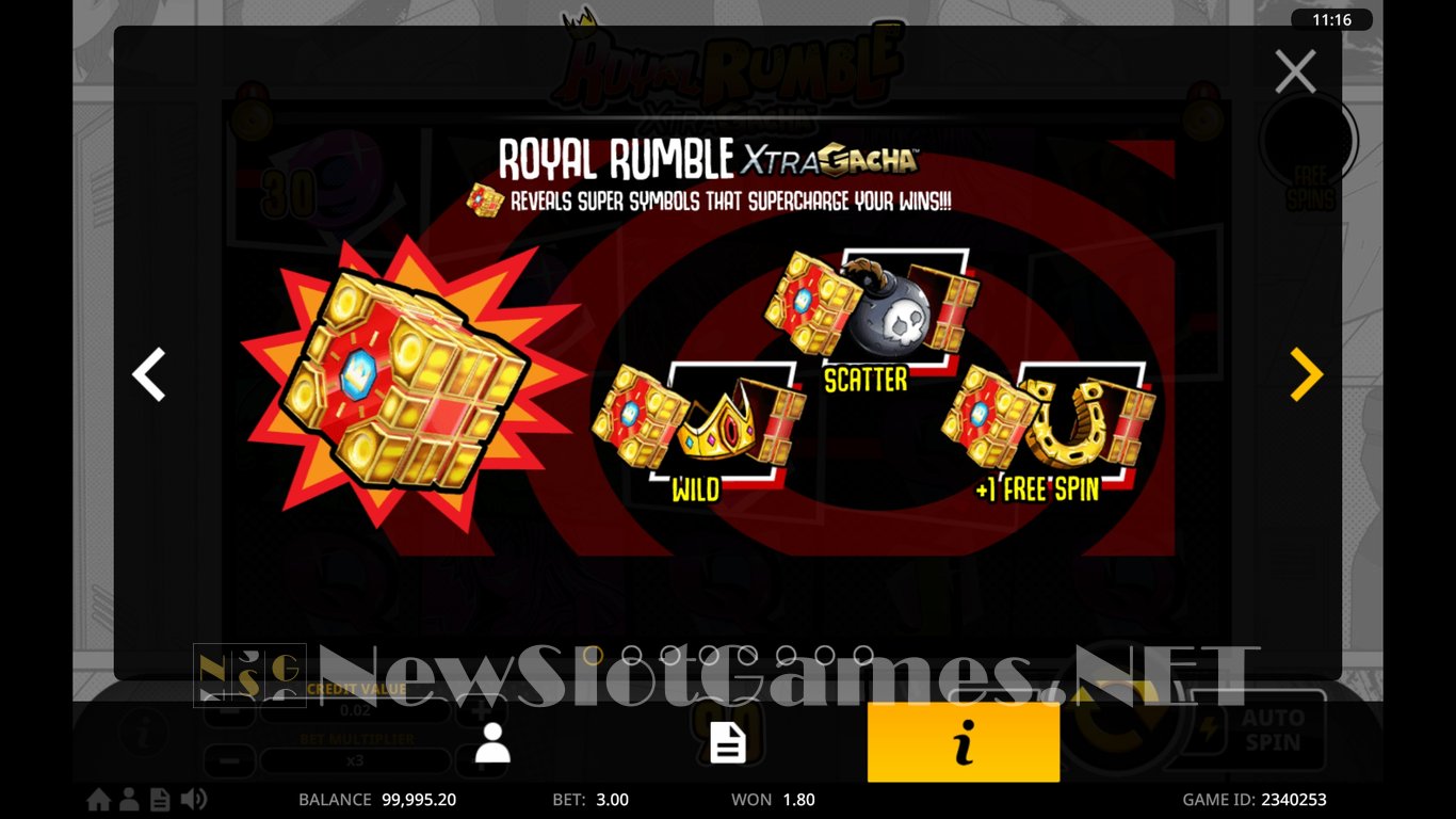 Royal Rumble XtraGacha™ Slot Slot Image in Demo - pic. 4