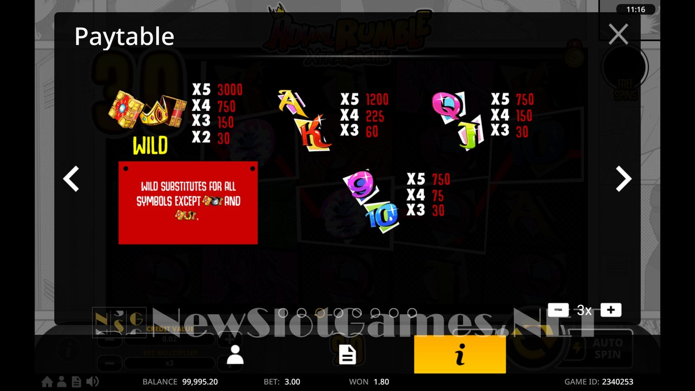 Royal Rumble XtraGacha™ Slot Slot Image in Demo - pic. 6
