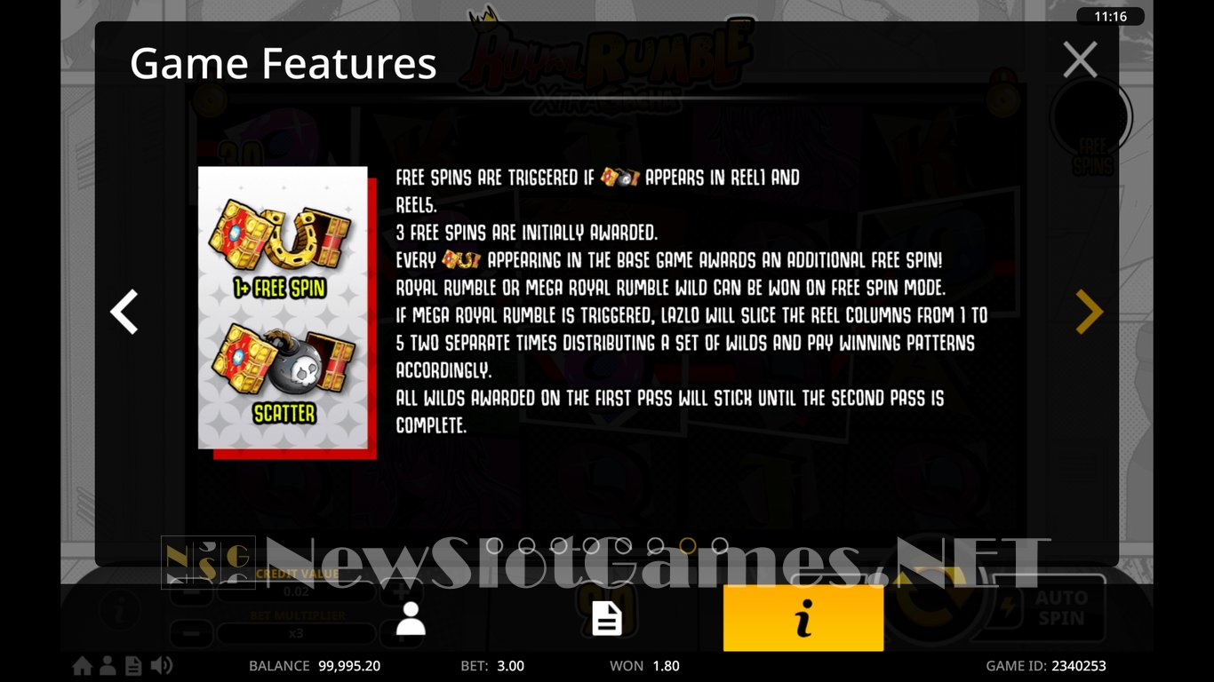 Royal Rumble XtraGacha™ Slot Slot Image in Demo - pic. 8