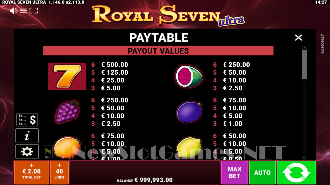 Royal Seven Ultra Slot Slot Image in Demo - pic. 3