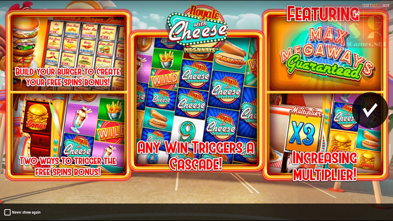 Royale with Cheese Megaways Slot Demo Image