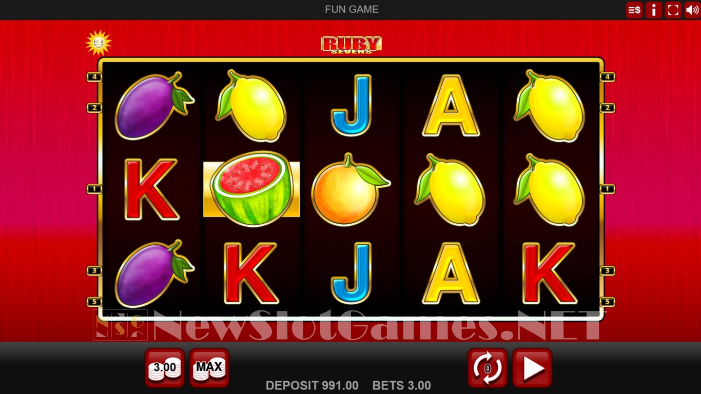 Ruby Sevens Slot Demo Image