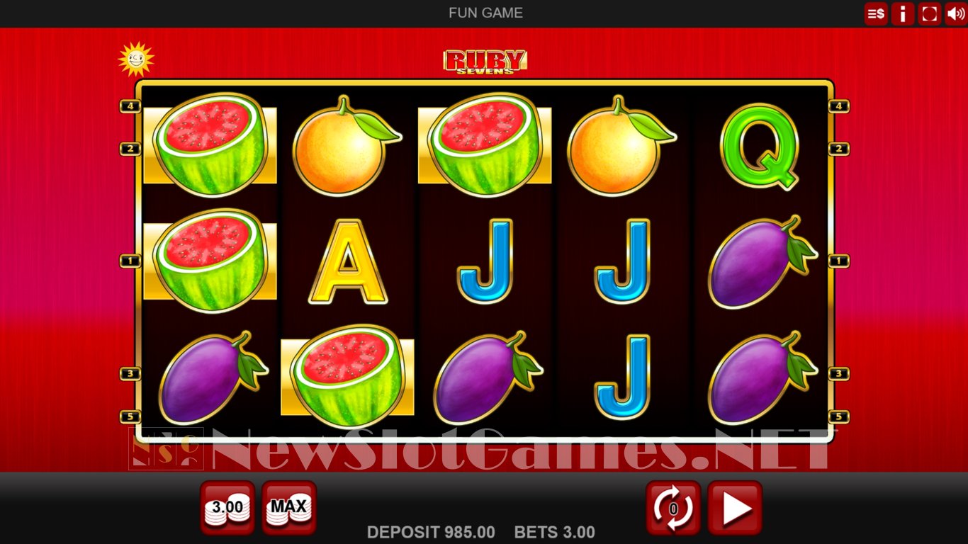 Ruby Sevens Slot Slot Image in Demo - pic. 2
