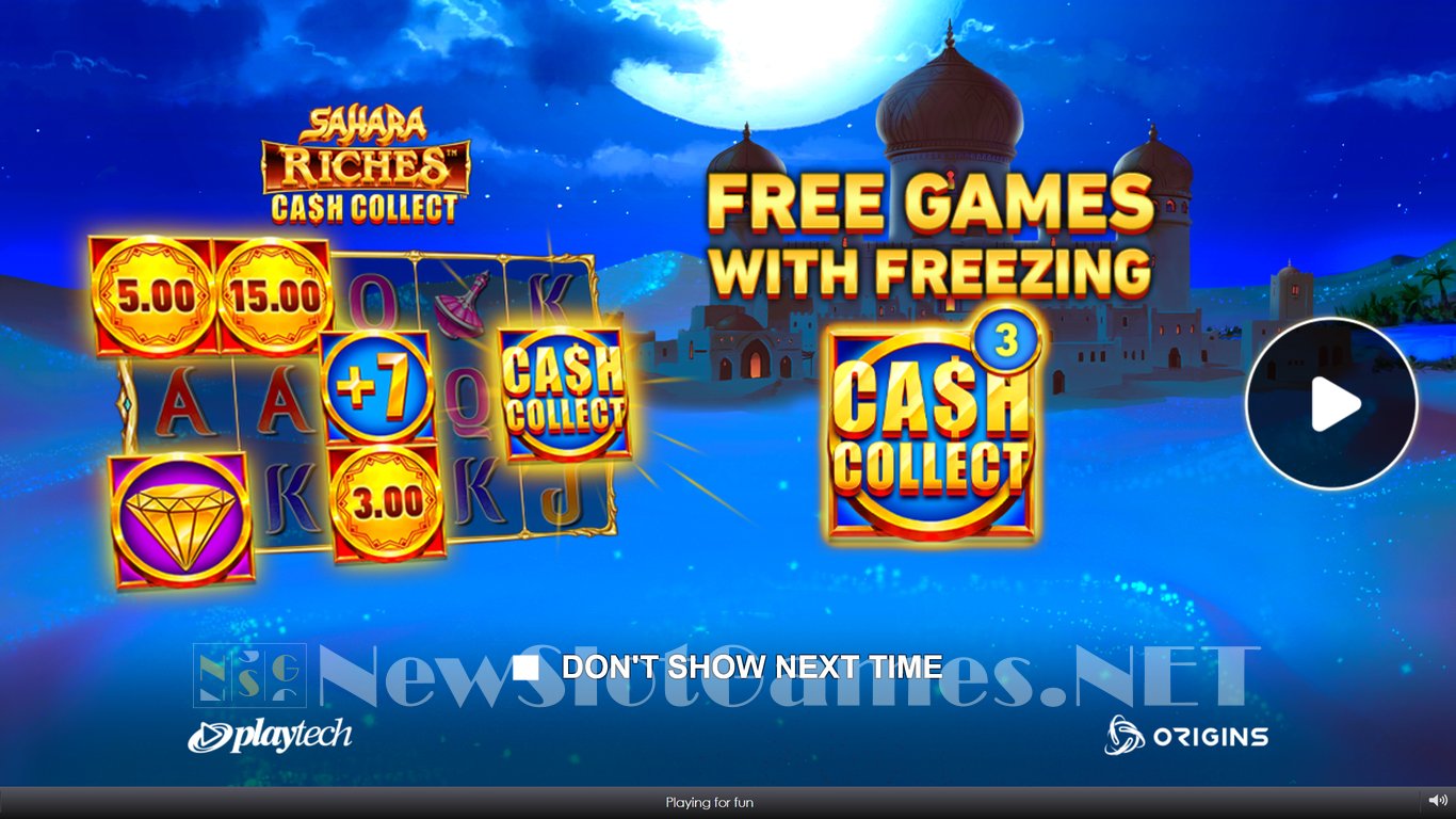 Sahara Riches Cash Collect Slot Demo Image