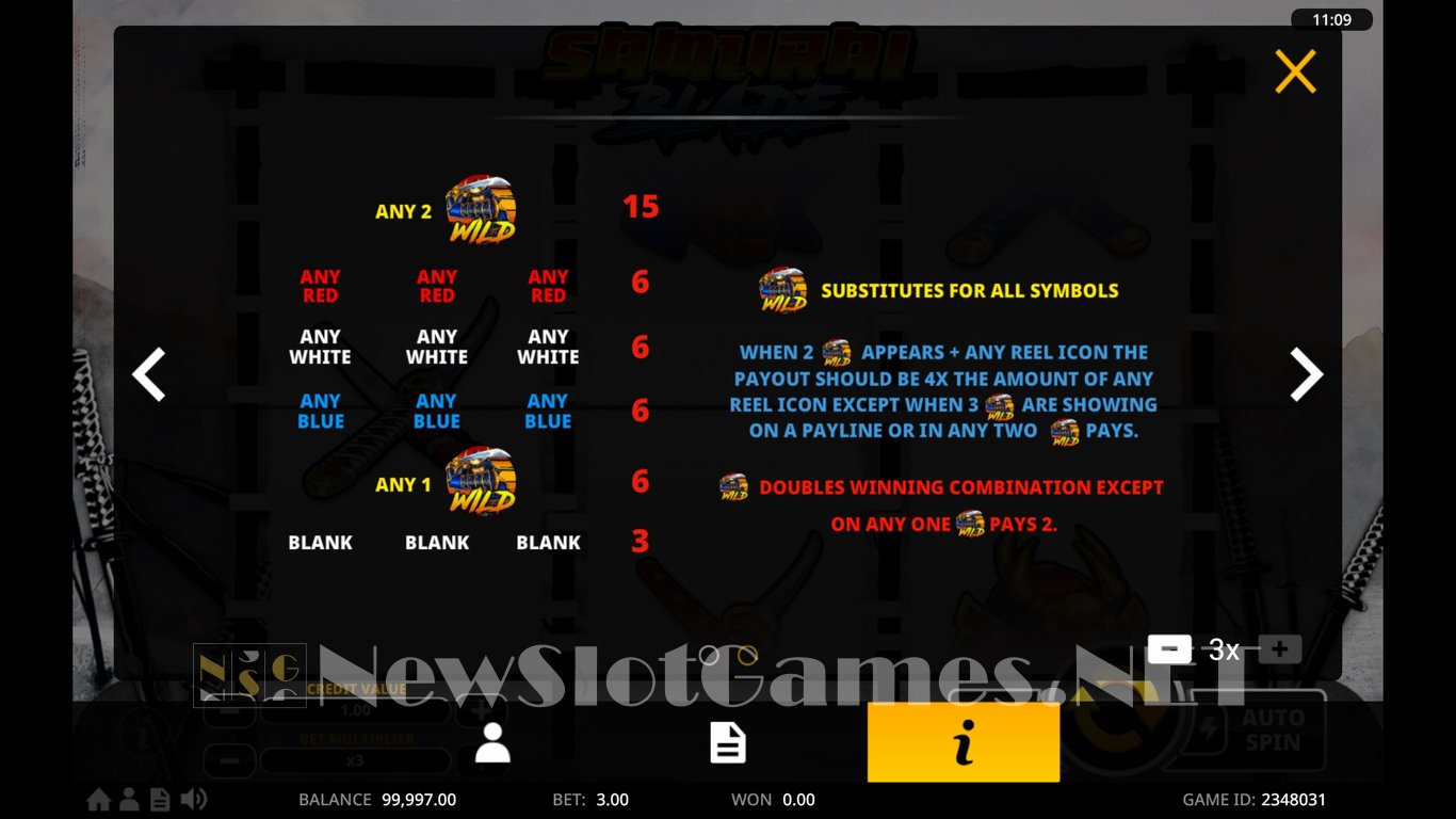 Samurai Blade Slot Slot Image in Demo - pic. 5