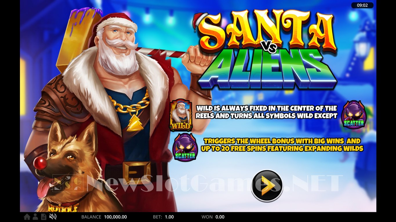 Santa vs Aliens Slot Demo Image