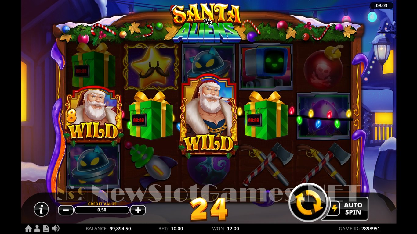 Santa vs Aliens Slot Slot Image in Demo - pic. 12
