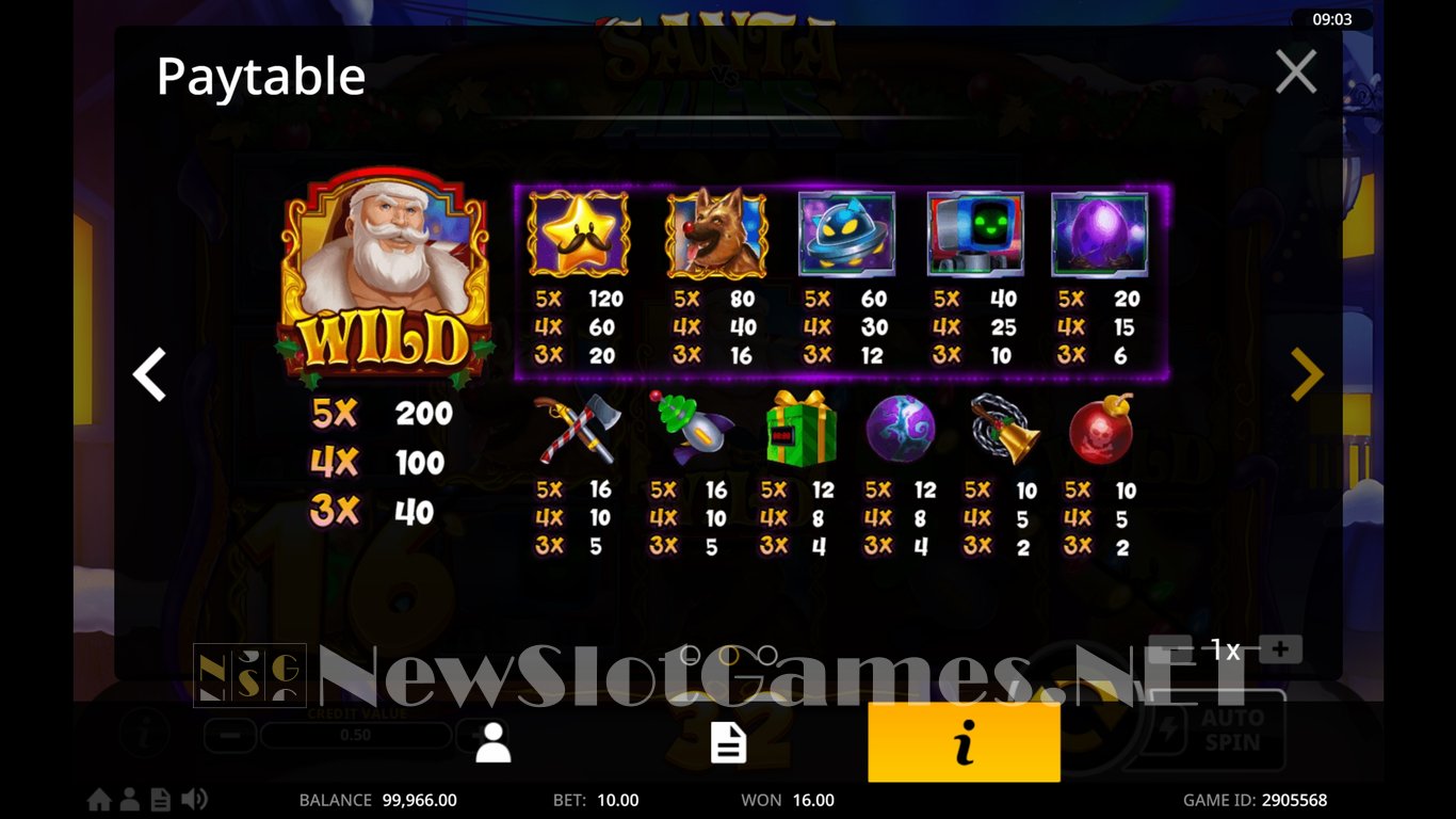 Santa vs Aliens Slot Slot Image in Demo - pic. 5