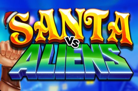 Santa vs Aliens Slot Logo