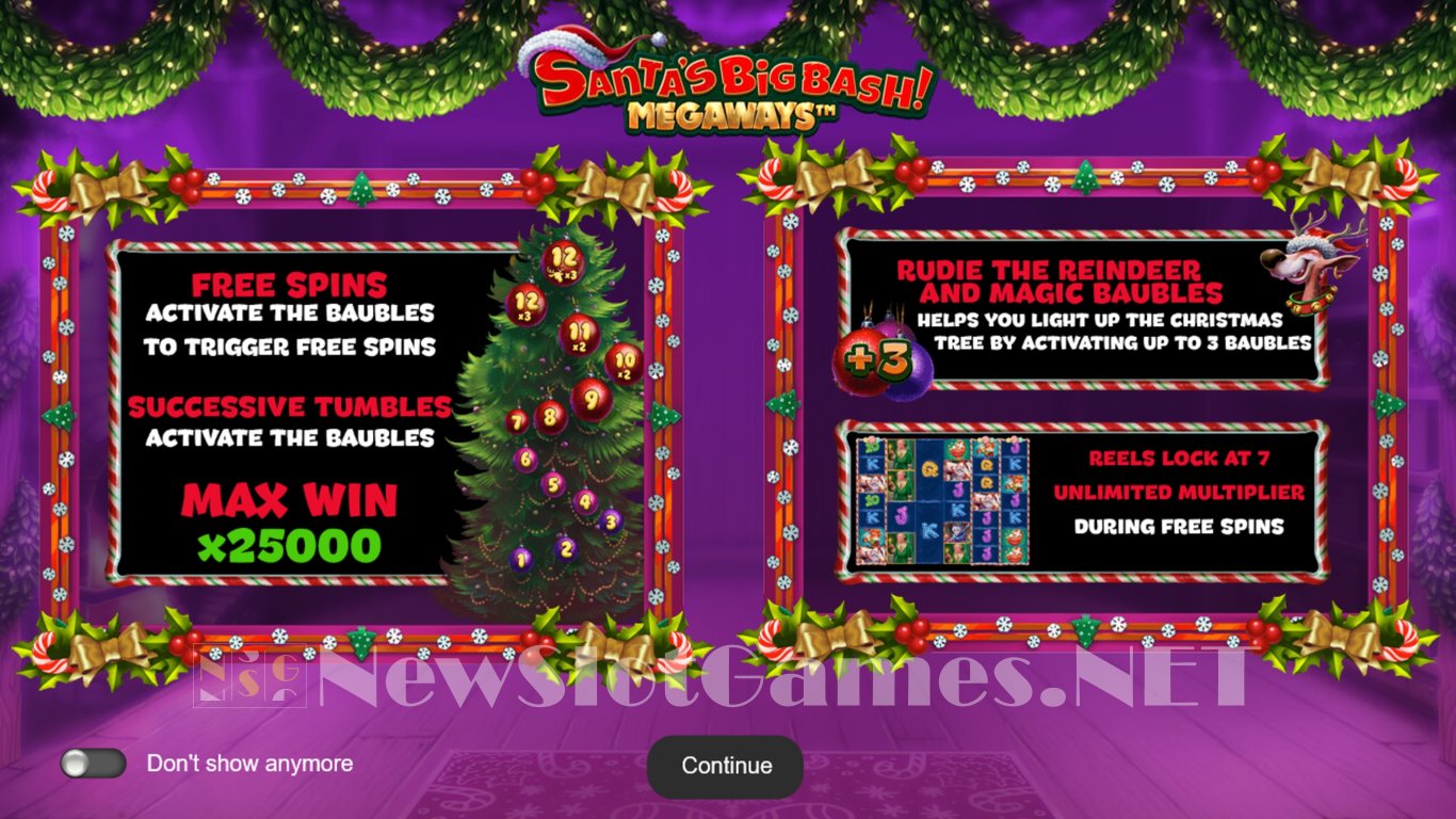 Santas Big Bash Megaways Slot Demo Image
