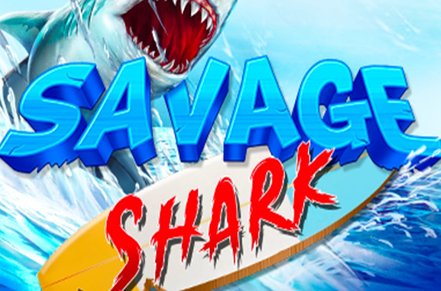Savage Shark Slot Logo