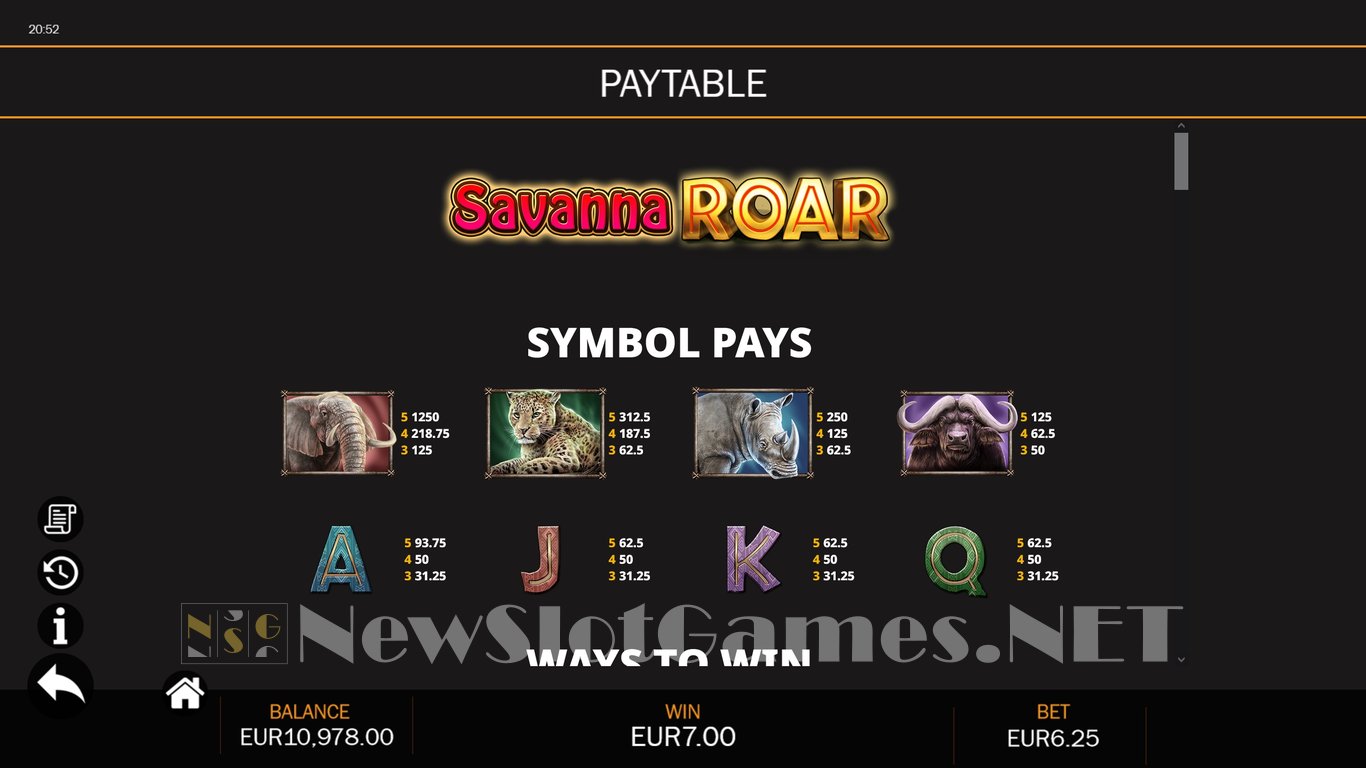 Savanna Roar Slot Slot Image in Demo - pic. 3