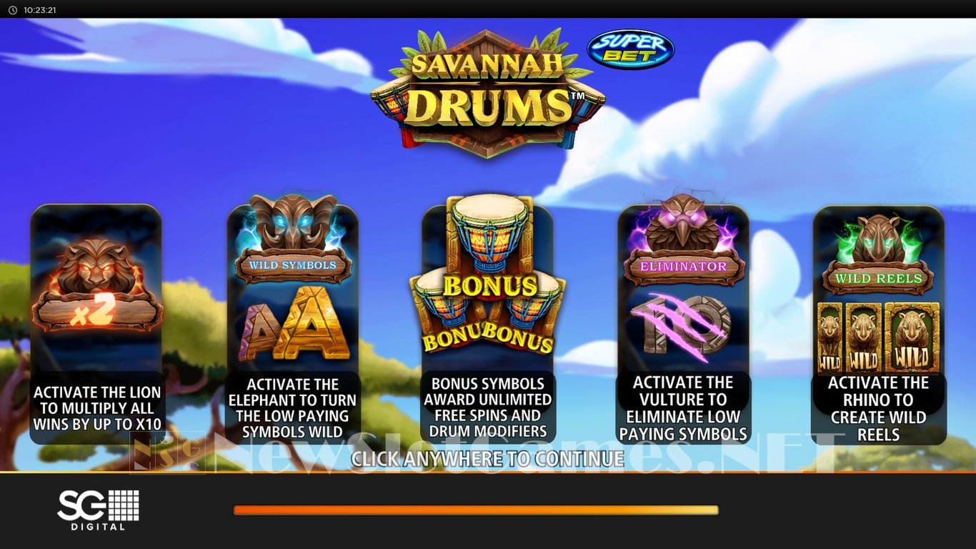 Savannah Drums Slot Demo Image
