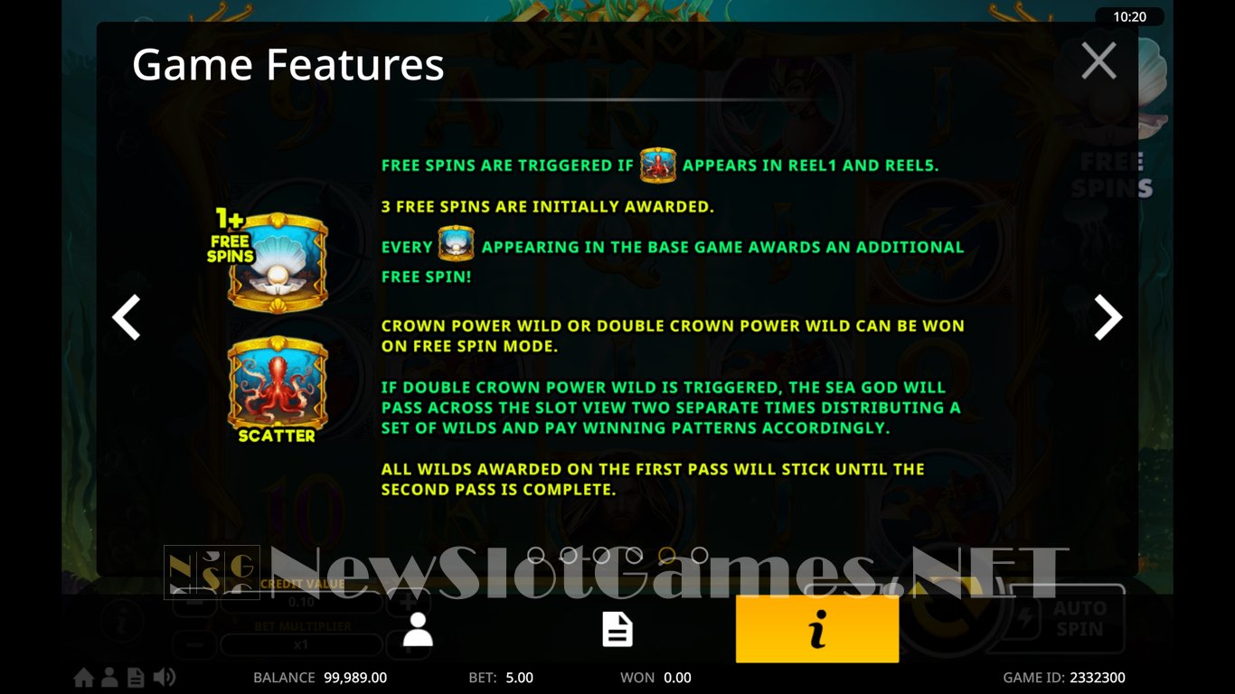 Sea God Slot Slot Image in Demo - pic. 6