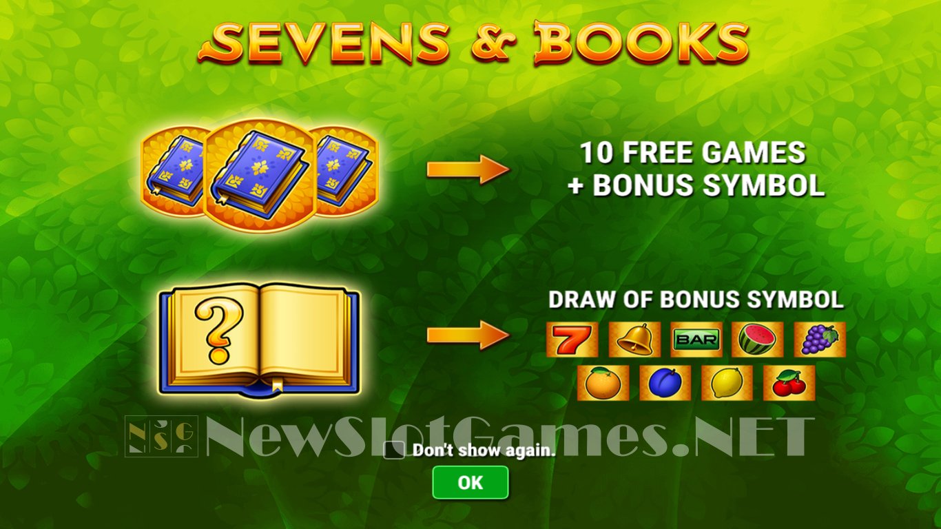 Sevens and Books Slot Demo Image
