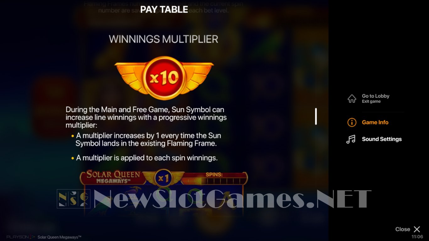 Solar Queen Megaways Slot Slot Image in Demo - pic. 6