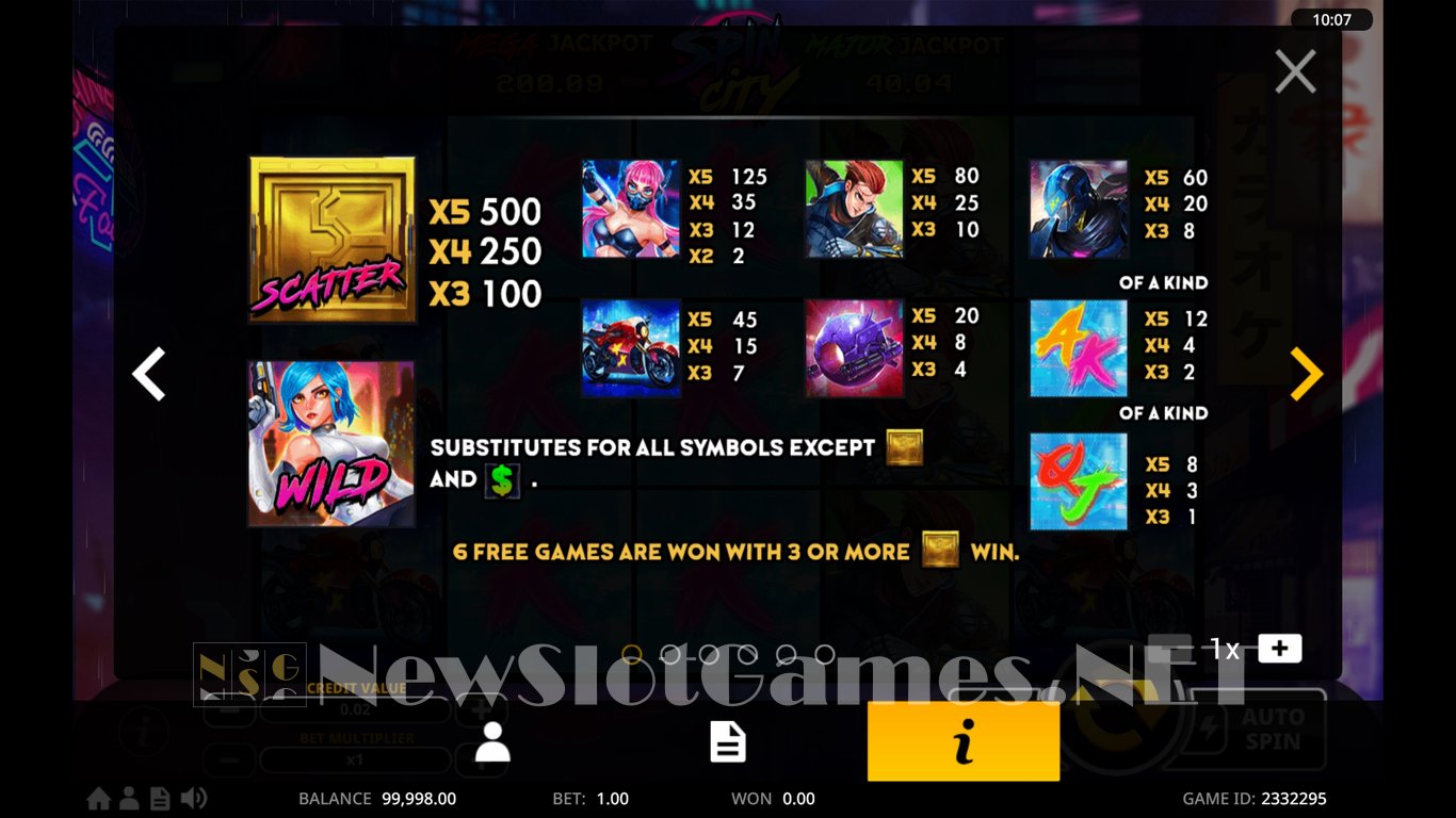 Spin City Slot Slot Image in Demo - pic. 3