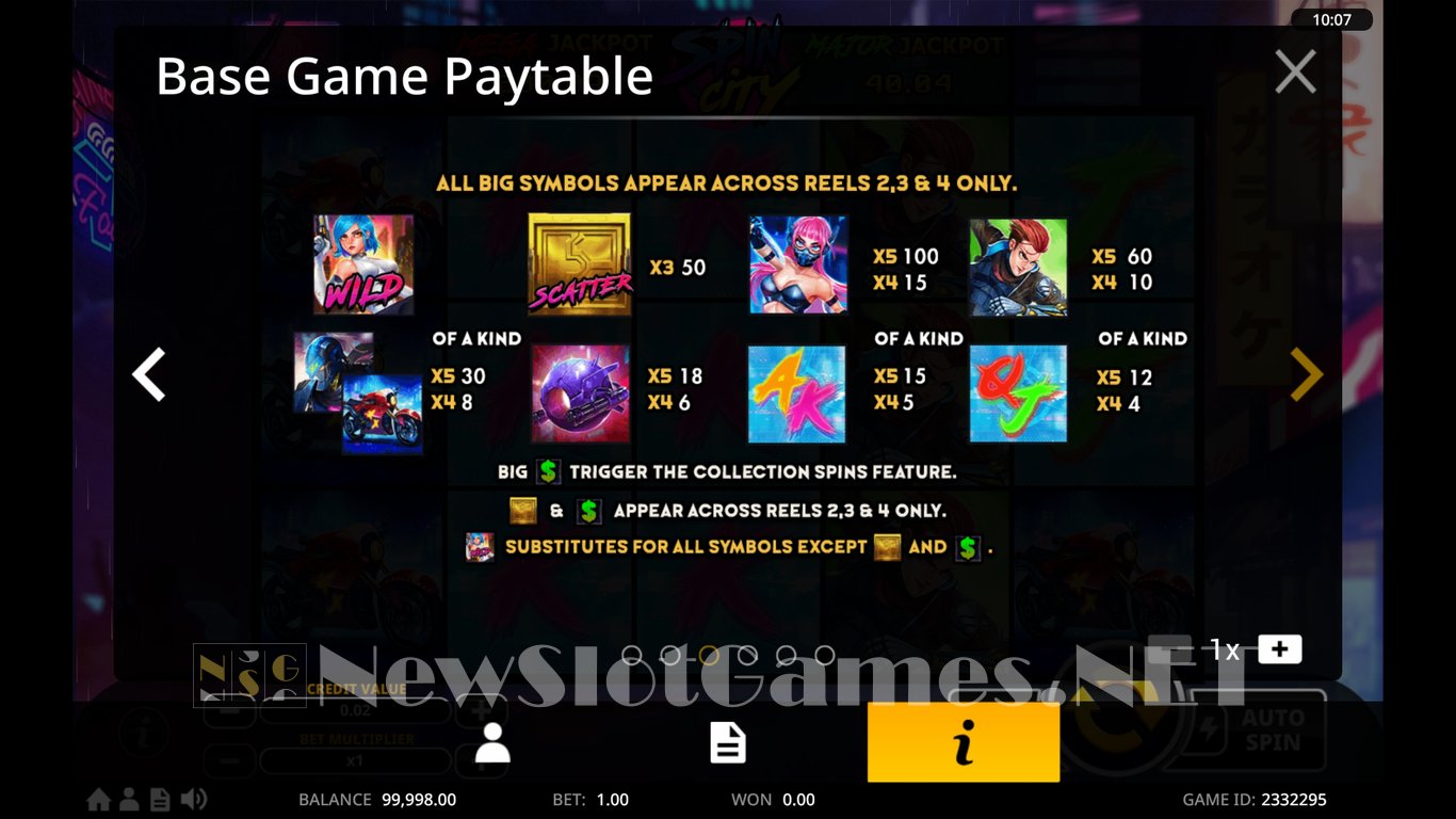 Spin City Slot Slot Image in Demo - pic. 5