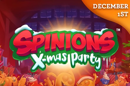 Spinions Christmas Party Slot Logo