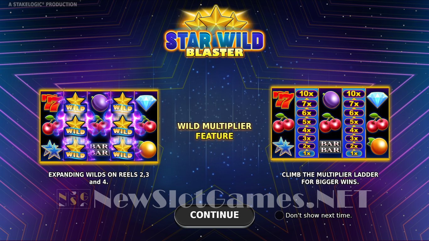 Star Wild Blaster Slot Demo Image