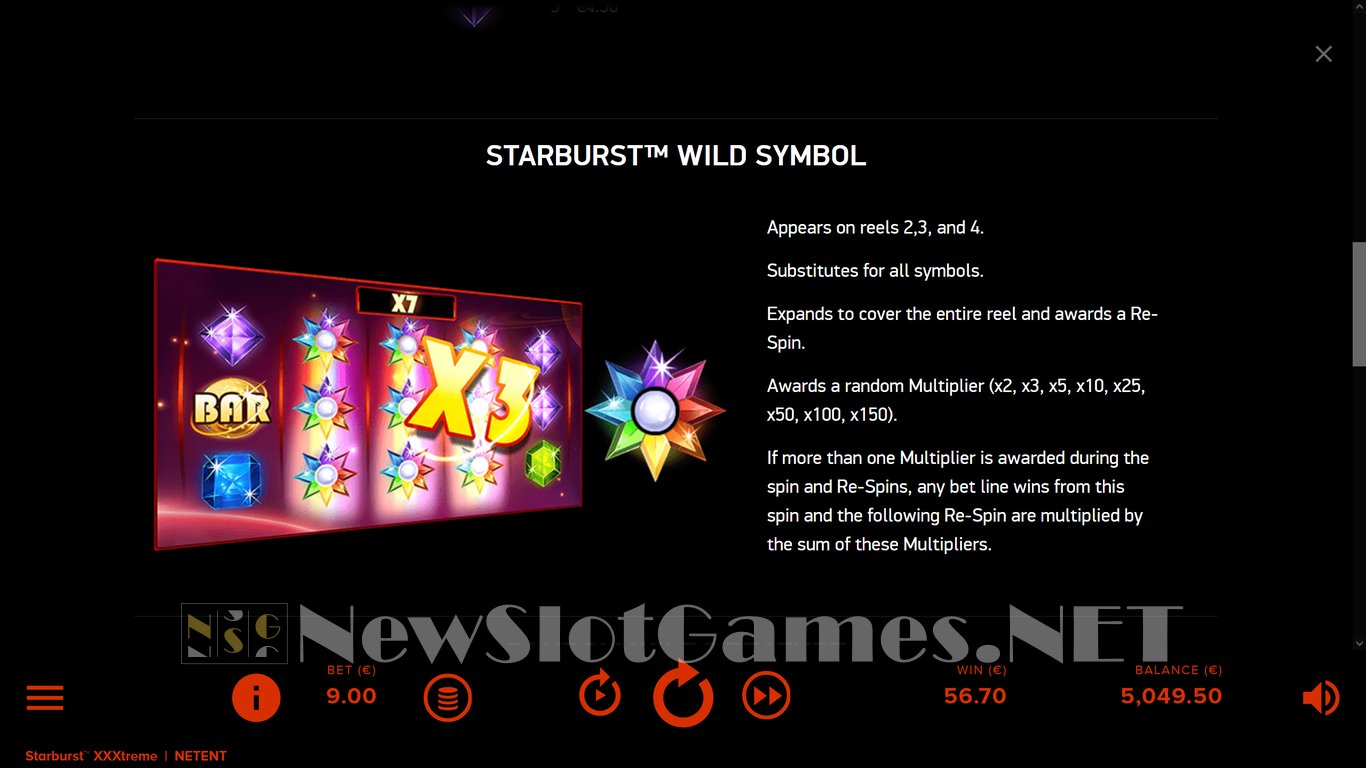 Starburst XXXtreme Slot Slot Image in Demo - pic. 5