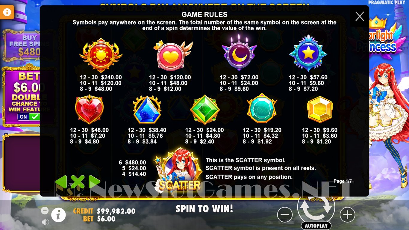 Starlight Princess Slot Slot Image in Demo - pic. 4