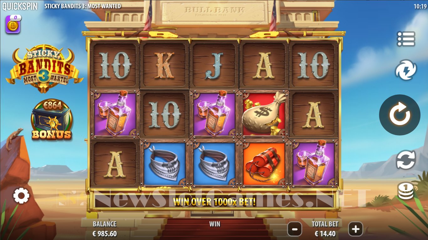 Sticky Bandits 3 Most Wanted Slot Demo Image