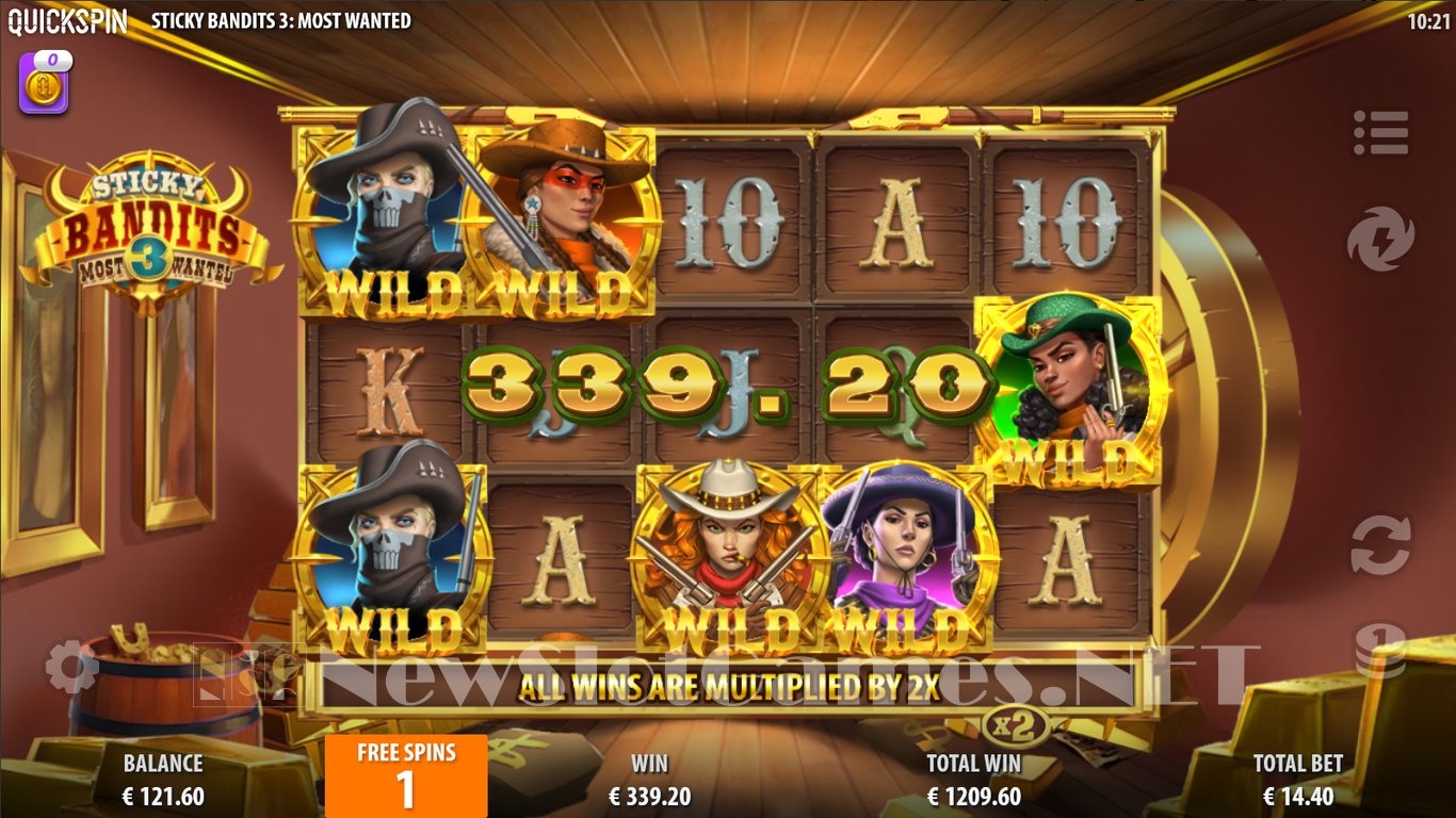 Sticky Bandits 3 Most Wanted Slot Slot Image in Demo - pic. 2