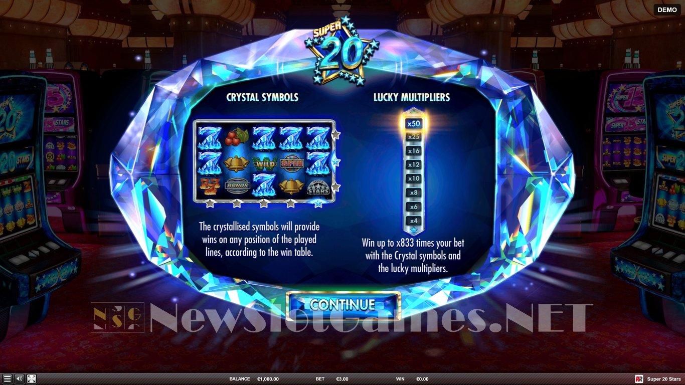 Super 20 Stars Slot Demo Image