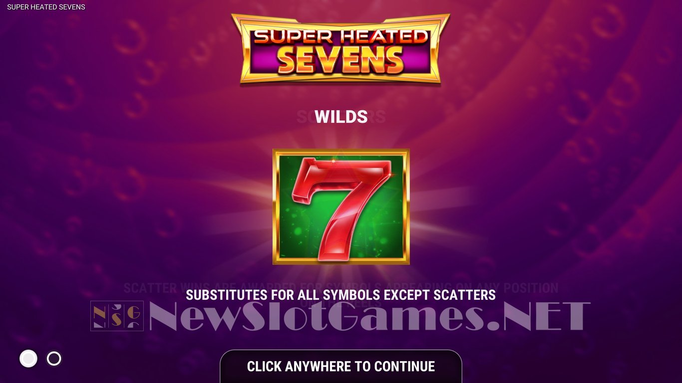 Super Heated Sevens Slot Demo Image