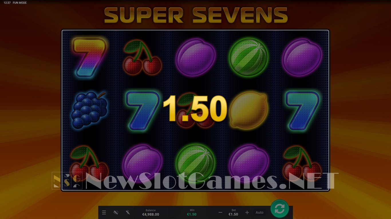 Super Sevens Slot Slot Image in Demo - pic. 3