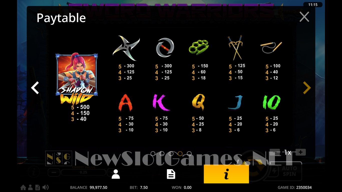 Sword Warriors Slot Slot Image in Demo - pic. 7