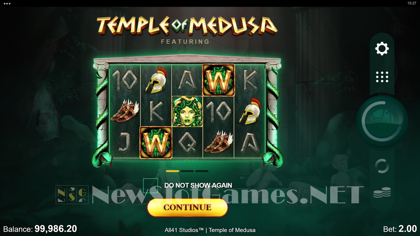 Temple of Medusa Slot Demo Image
