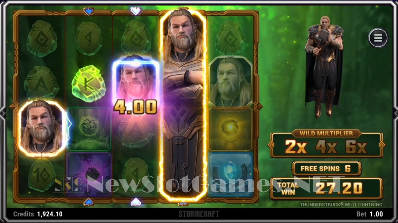 Thunderstruck Wild Lightning Slot Slot Image in Demo - pic. 3