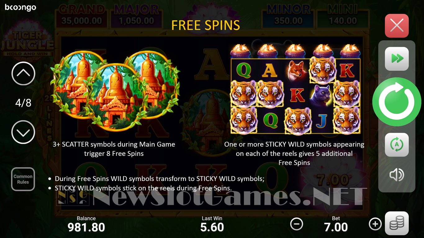 Tiger Jungle: Hold and Win Slot Slot Image in Demo - pic. 6