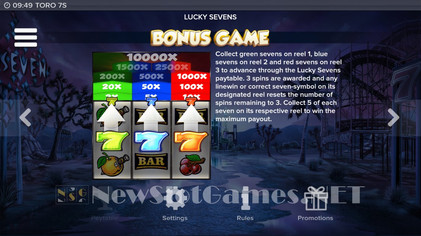 Toro 7s Slot Slot Image in Demo - pic. 6