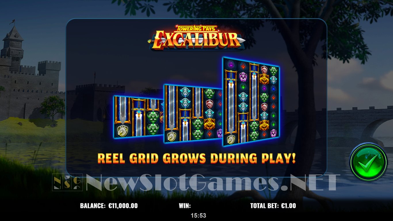 Towering Pays Excalibur Slot Demo Image