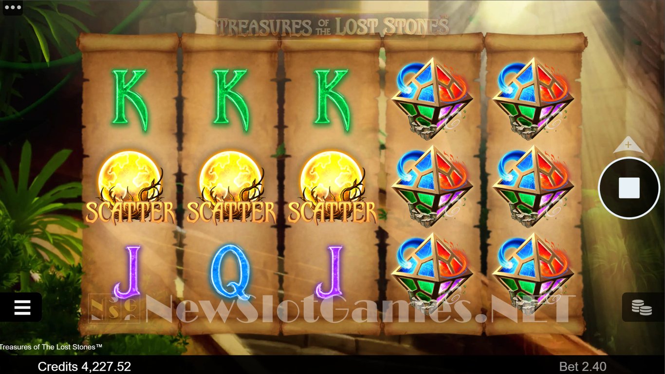 Treasures of the Lost Stones Slot Demo Image