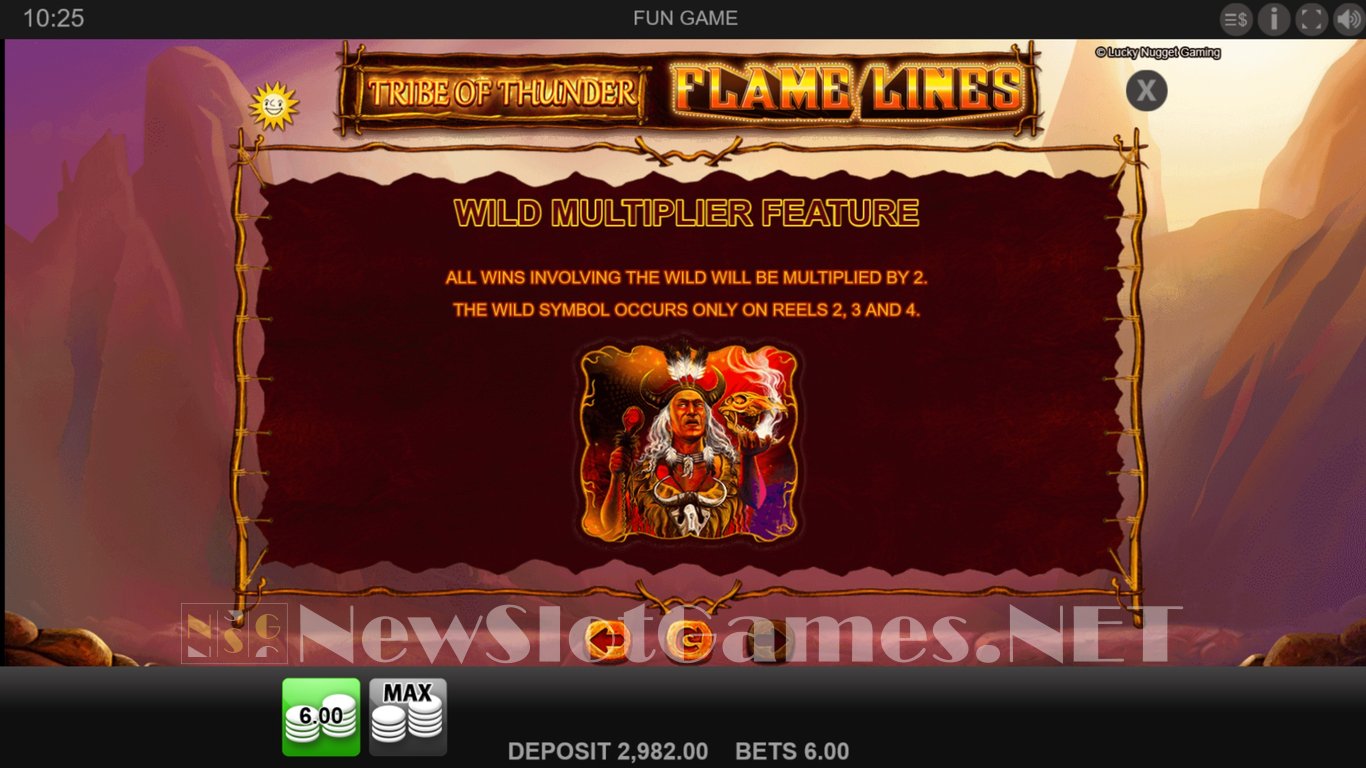 Tribe of Thunder: Flame Lines Slot Slot Image in Demo - pic. 6
